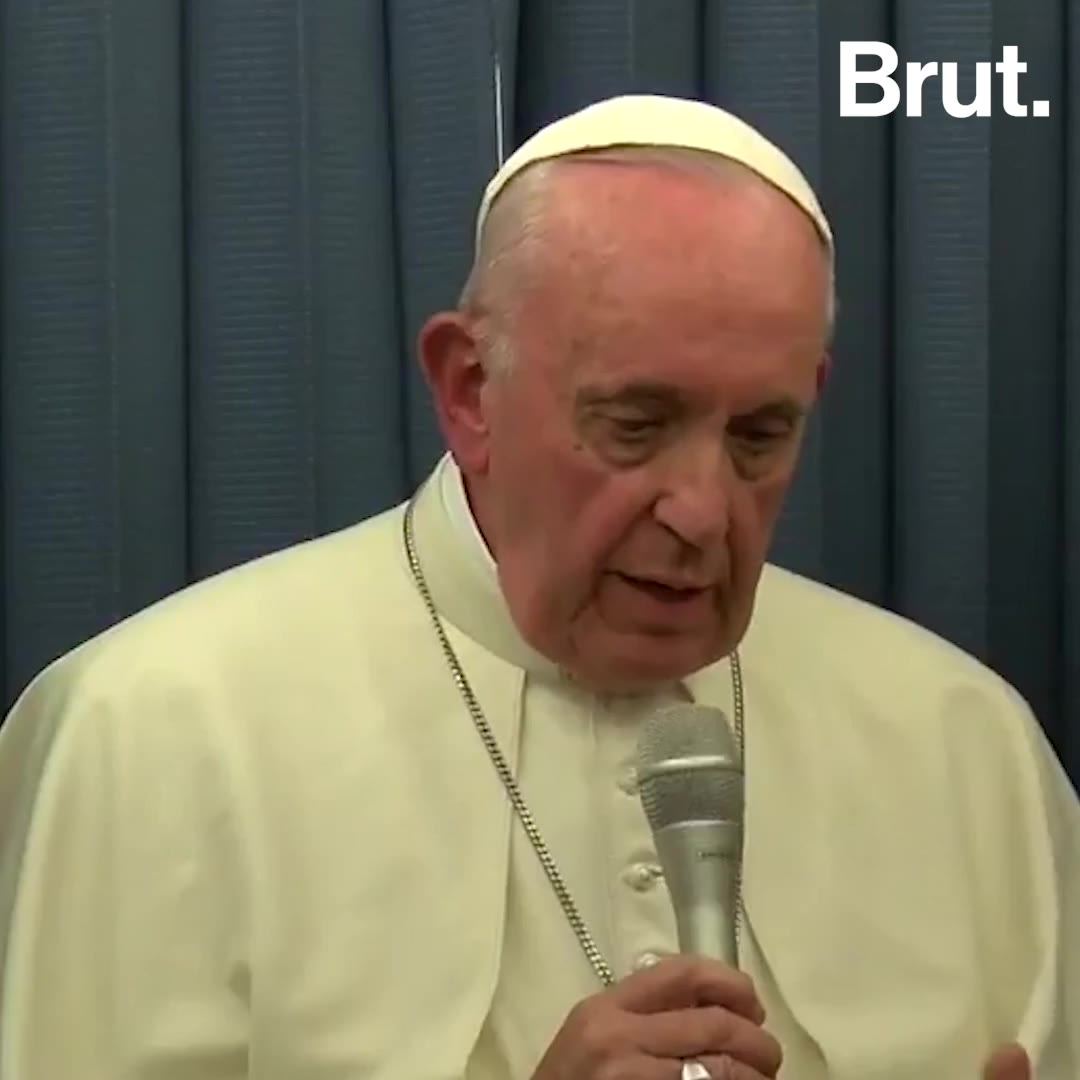 Pope advises and controversial comment about homosexuality... | Brut.