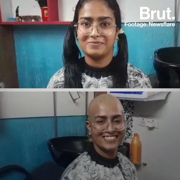 Ajmer Girl Donates Hair For Cancer Patients | Brut.