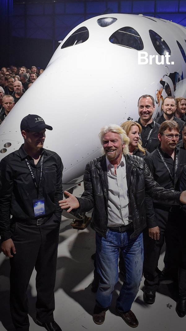 Billionaire Richard Branson Successfully Completes Flight To Space | Brut.