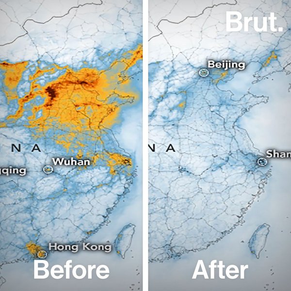 Coronavirus is causing a dramatic drop in pollution in China | Brut.