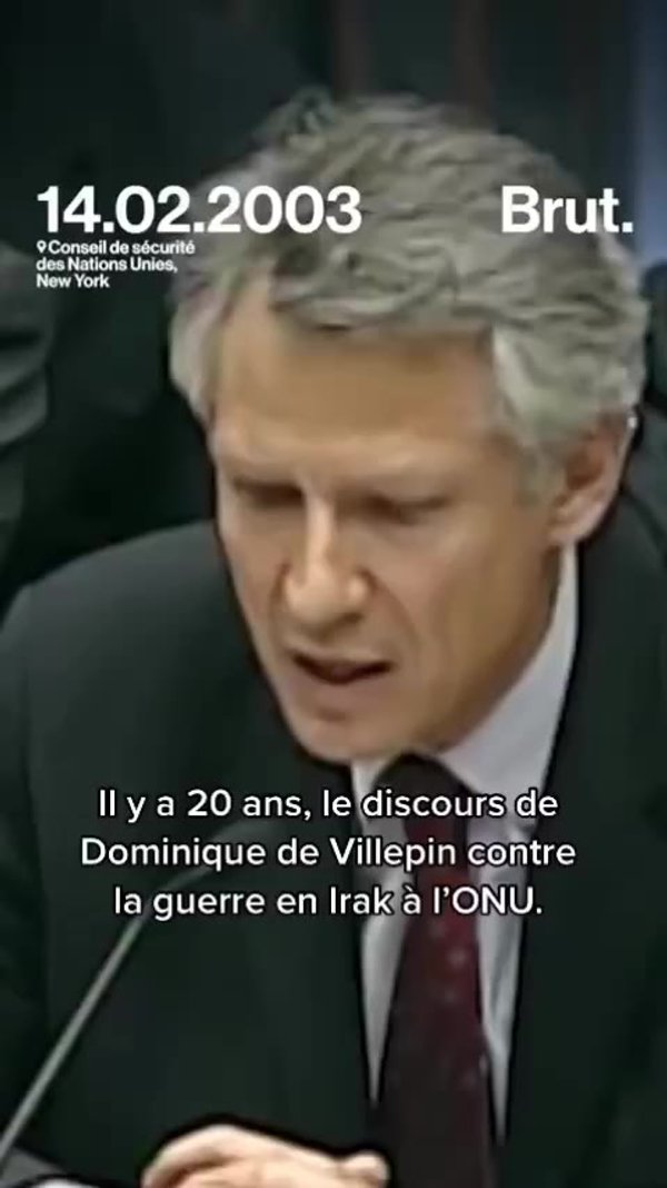 Dominique De Villepin Au Conseil De Sécurité Des Nations Unies, New ...