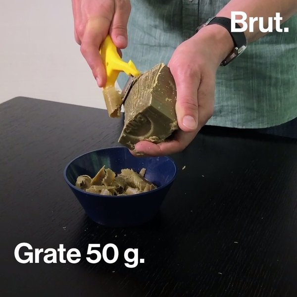 How to make your own dish soap Brut.