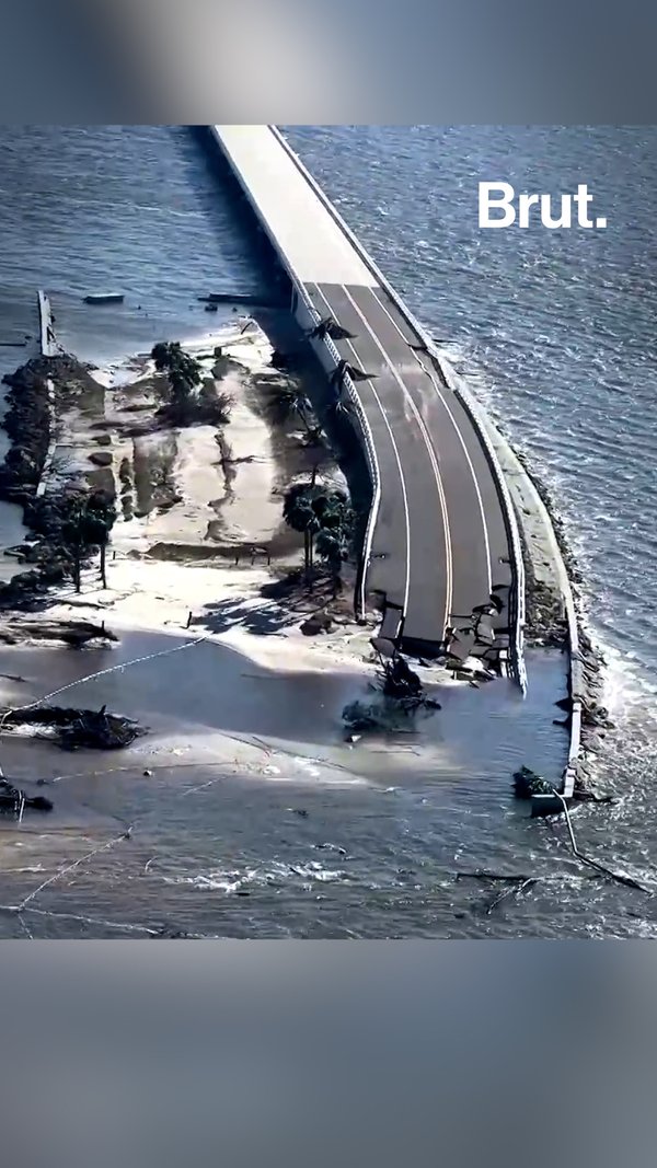 Island cut off after Hurricane Ian Brut.