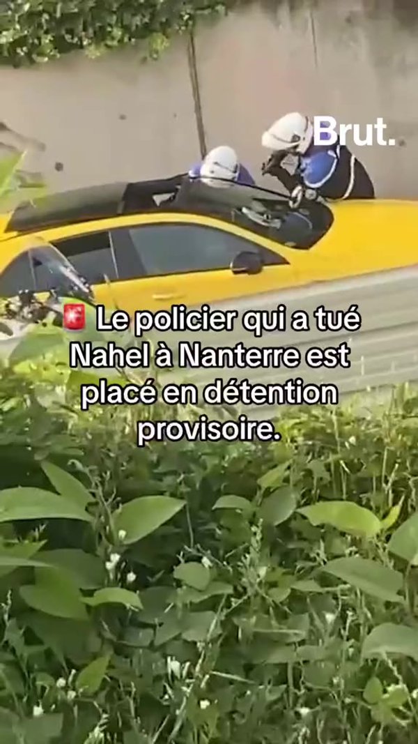 VIDEO. Mort de Nahel le policier en détention provisoire Brut. VIDEO. Mort de Nahel le policier en détention provisoire Brut.