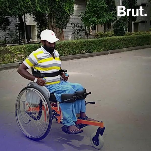 Made in India Standing Wheelchair Brut.