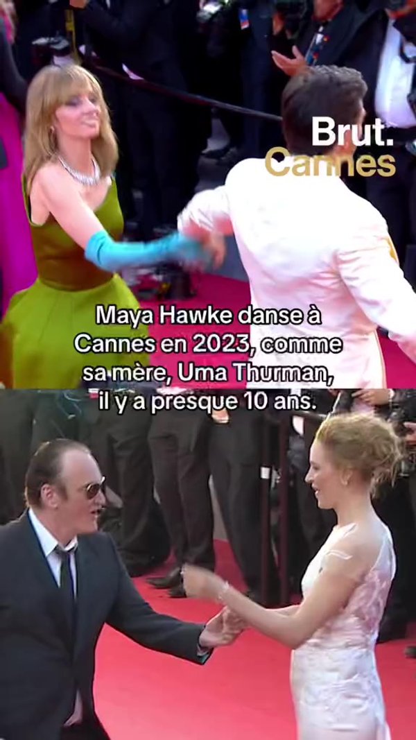 Maya Hawke danse à Cannes, comme sa mère Uma Thurman il y a presque