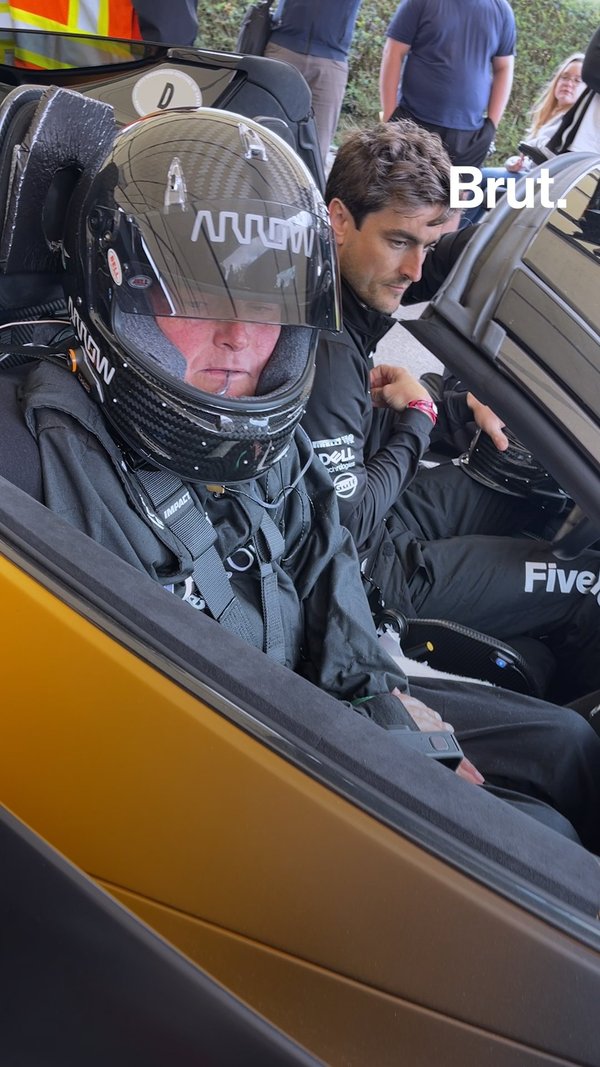 Paralyzed from the neck down, this race car driver is behind the wheel
