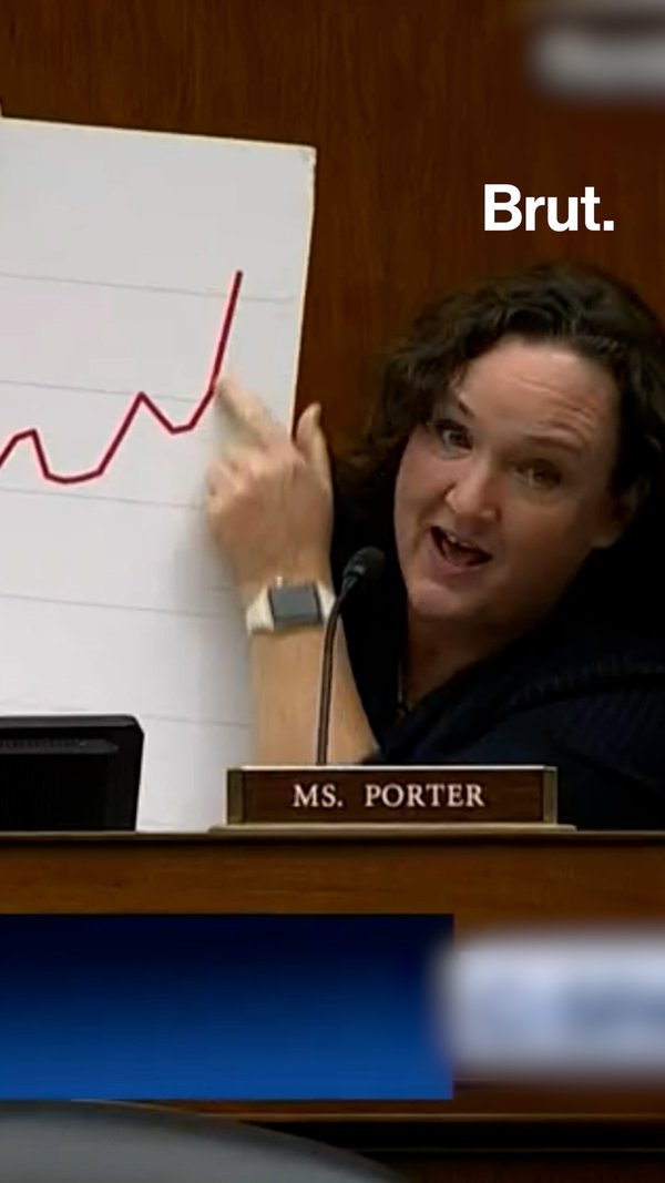 Rep. Katie Porter calls out corporate greed Brut.