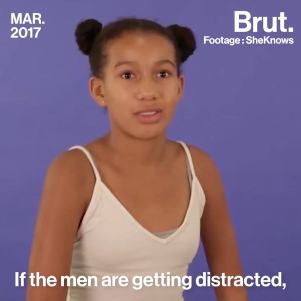 Teenagers against dress codes Brut.