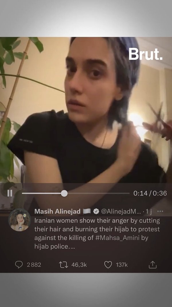 Why Iranian women are cutting their hair off | Brut.